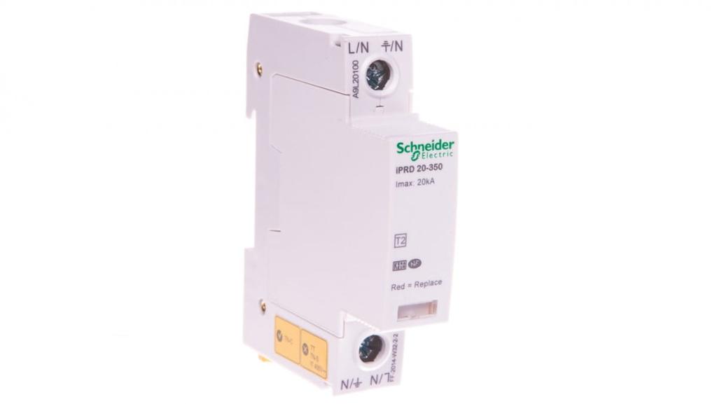 Ogranicznik Przepięć Typ T2 1P 20Ka Iprd-20-20Ka-350V-1P A9L20100