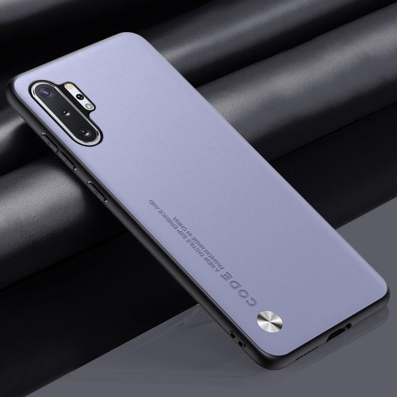 Роскошный чехол из искусственной кожи для Samsung Galaxy Note 10 Plus, задняя крышка, матовый силиконовый защитный чехол для телефона Samsung Note10 Plus