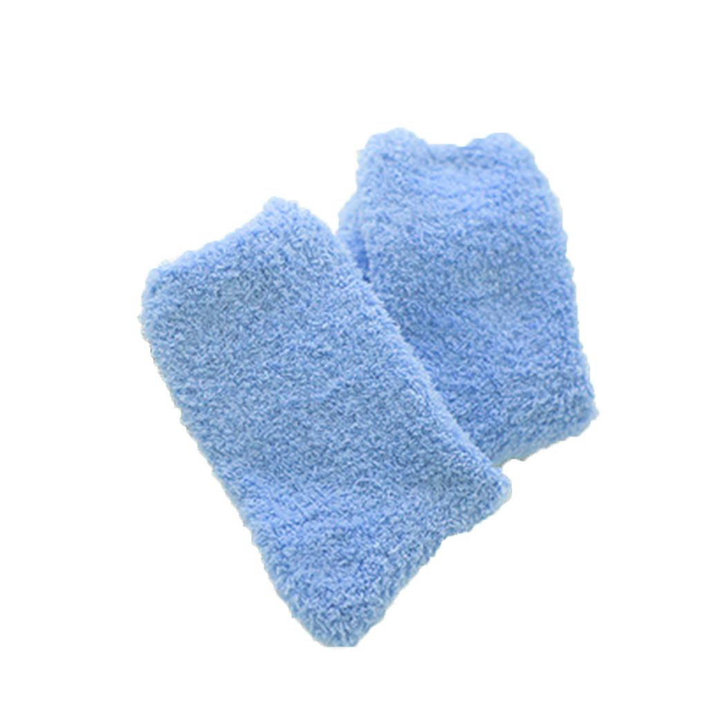 Women Coral Fleece Socks Warm Thick Socks Long Midi Low Lined Slipper