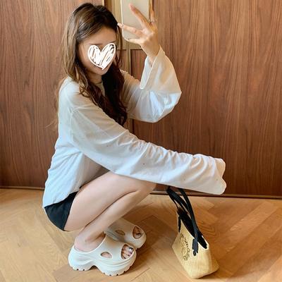 [] Ноги супермодели~ 7,5 см толщина подошвы, увеличивающие рост, не пахнущие домашние тапочки для ног, женские крутые тапочки