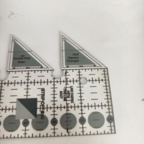 Двойная полоска лоскутный линейка прозрачный акриловый измерительный инструмент угол 45 градусов шаблон для лоскутного шитья линейка для шитья вязания крючком вышивки рукоделия