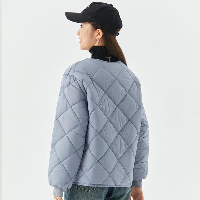 Зимняя однотонная модная куртка с утолщенной подкладкой и длинными рукавами из хлопка, женская хлопковая одежда, топы