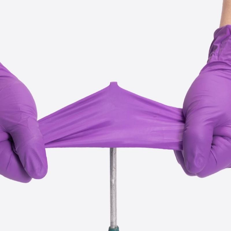 20/50 шт. одноразовые нитриловые перчатки фиолетового цвета, неопудренные резиновые перчатки для ручной работы для механика, кухни, красоты, бытовой уборки