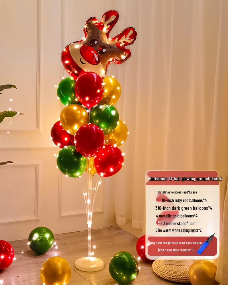 Christmas Luminous Balloon Decorations for Trees, Tables, and Window Displays