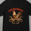 Cocktopus T-Shirt, Unwearable Shirts, Octopus Illustration, Humoristic Shirt, Funny Meme Shirt, Cringy Shirts, Brain Rot Shirt, Cursed Shirt
