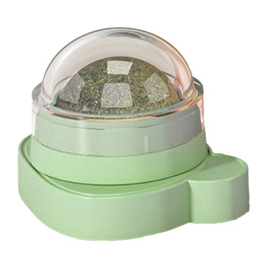 Игрушка-шарик с кошачьей мятой для кошек, вращающийся на 360 градусов шарик с кошачьей мятой, безопасная жевательная игрушка для котят для кошек, лизание, здоровье зубов, способствует активной игре