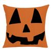 Pillow Case Halloween Pumpkin Trick or Treat Letters Decoration Flax Sofa Cushion Pillow Case Cover