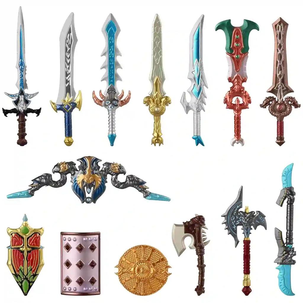 Коллекция строительных блоков, оружия, аксессуаров, аксессуаров для минифигурок, игрушек