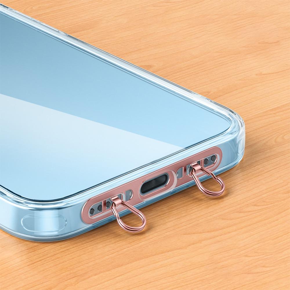 Double Buckle Gasket Phone Lanyard Clip Patch Phone Case Hanging Rope for Mobile Phone