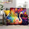 3D Dream Love Swan Cartoon Cygnus Подарочное одеяло для девочек, мягкое одеяло для дома, спальни, кровати, дивана, дорожного чехла для пикника, детское одеяло