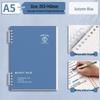 Simple Green & Blue Thickened Loose-leaf Paper Refill - B5 & A5 Ruled for High School