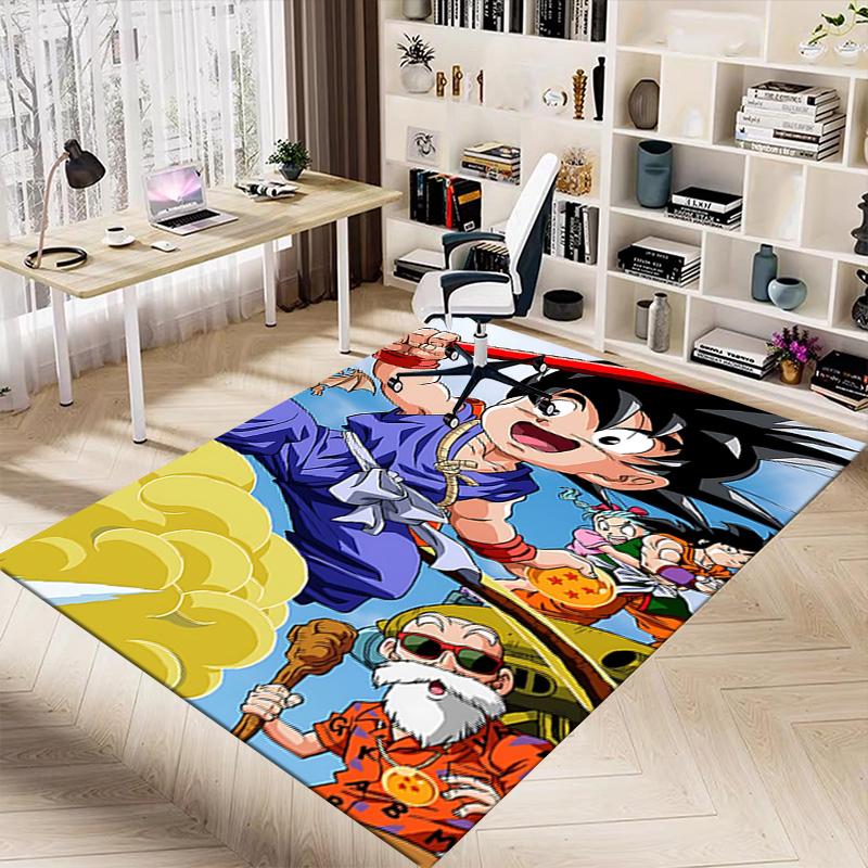 Dragon Ball Adventure Carpet For Playroom Bedroom Living Room Sofa Home Decorkids Game Area Rug Nonslip Floor Mat