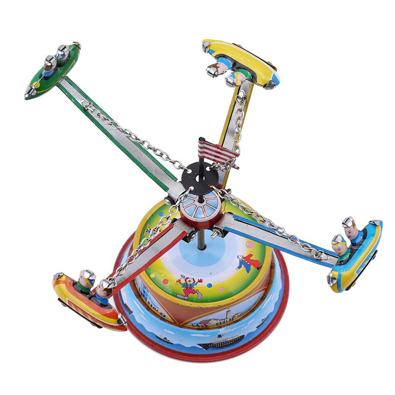 Классические Винтажные Механические Аттракционы Ностальгические Заводные Детские Жестяные Игрушки с Ключом Веселая Игрушка Г