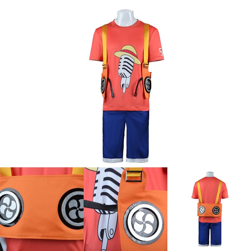 Костюм Косплей Луффи из Фильма Красный One Piece для Детей и Взрослых