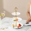 3-Tier Cupcake Stand Holder Plastic Serving Platter for Afternoon Tea Dessert Display Stand for Weddings Parties