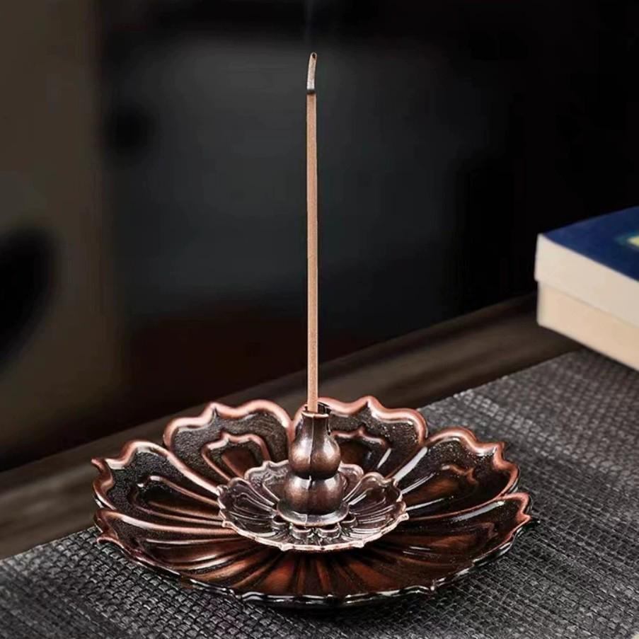 Натуральные благовония из полыни и агарового дерева - Ароматерапия для дома, Устранение летних запахов, Дизайн «Благоприятные облака», Набор буддийских благовоний и подставка.