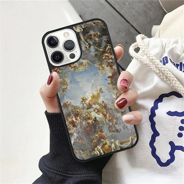 Чехол-ракушка с картиной эпохи Возрождения для iPhone 17 Air 15 16 14 13 12 Pro Max 11 Pro Max Plus