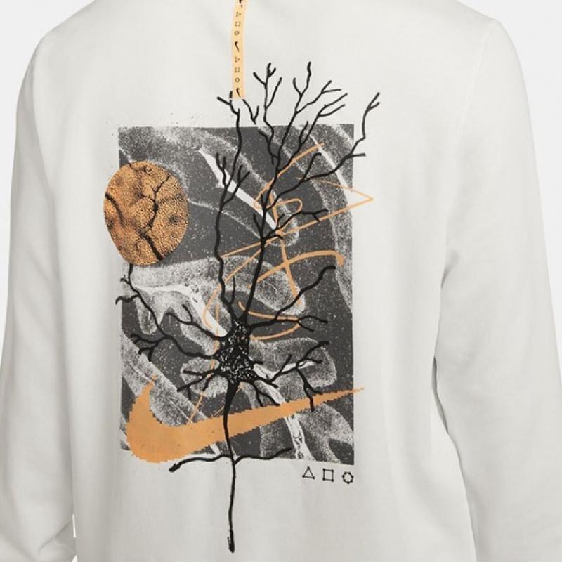 Nike Long Sleeve Tee Dry FiT D.y.e. Fleece Crew T shirT Dq4793 121 S2207