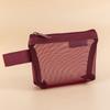 Transparent Nylon Mesh Pencil Pouch Toiletry Carry Pouch Portable Organizer Sticker Tape Accessories