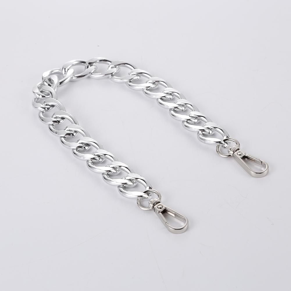 40 см панк-металлическая толстая цепочка для сумки через плечо с ручками для сумки своими руками (Серебряный) ?