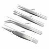 4Pcs/Set Precision Tweezers Thick Electronics Forceps Tweezers Anti-Skid DIY Maintenance Tools Makeup Repair Multi-function