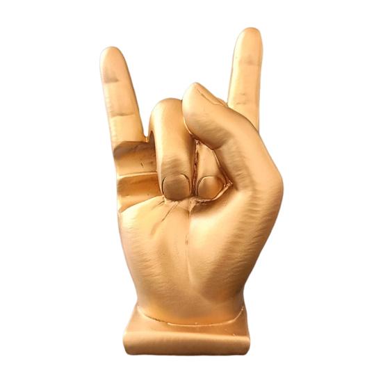 Подставка для украшений в виде жеста, многофункциональный держатель для ручек в виде барабанных палочек, полимерная скала, музыкальный аксессуар, декор с рок-н-ролльным настроением