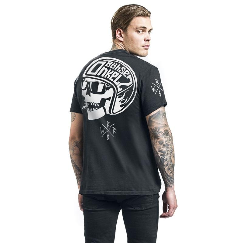 Немецкая рок-группа Böhse Onkelz Футболка Hier Sind Die Onkelz Global Tour Уличный Хип-Хоп Оверсайз Y2k Повседневная Хлопковая Мужская Женская Футболки Одежда
