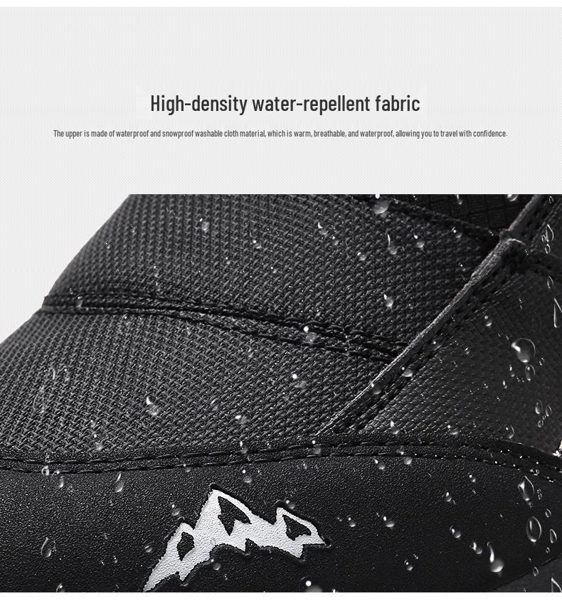 Мужские супертеплые водонепроницаемые сноубутсы: -Зимняя обувь, выдерживающая холод до -40°C, нескользящая, с толстой велюровой подкладкой