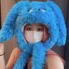 Puppy Plush Hat Women's Autumn and Winter New Funny Cute Hat Outdoor Winter Warm Thickened Windproof Headhat
