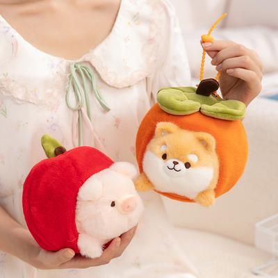 Нетоксичные Treasuringu Новые Забавные Плюшевые Игрушки Животные Каваи Мультяшная Собака Свинья Мягкая Игрушка Рождественское Яблоко Мягкие Игрушки