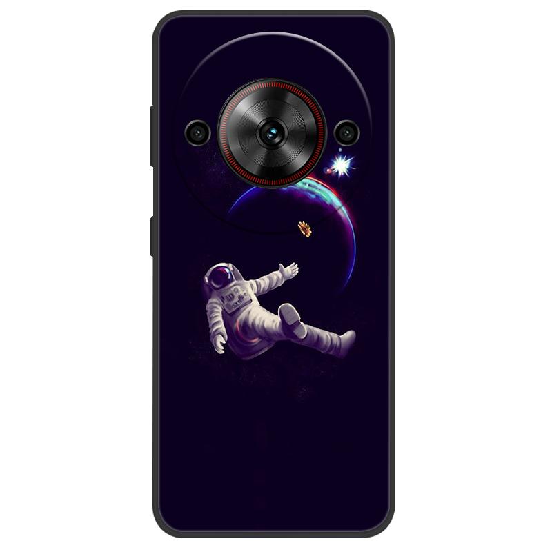 Чехол для ZTE Nubia Focus 5G Чехол с рисунком милого кота Черный силиконовый мягкий чехол для телефона для ZTE nubia Blade A75 5G Задняя крышка Чехол Сумка
