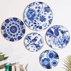 Metal Wall Plates | Home Decoration | Flower and Bird Art Design | Living Room Wall Decoration | Décor Items | Gift Items (Multicolour) (Set of 5)