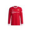 Manchester United 21-22 Season Home Fan Edition Long Sleeve Soccer Jersey New Year Recommendation Men Tops Red GR3779
