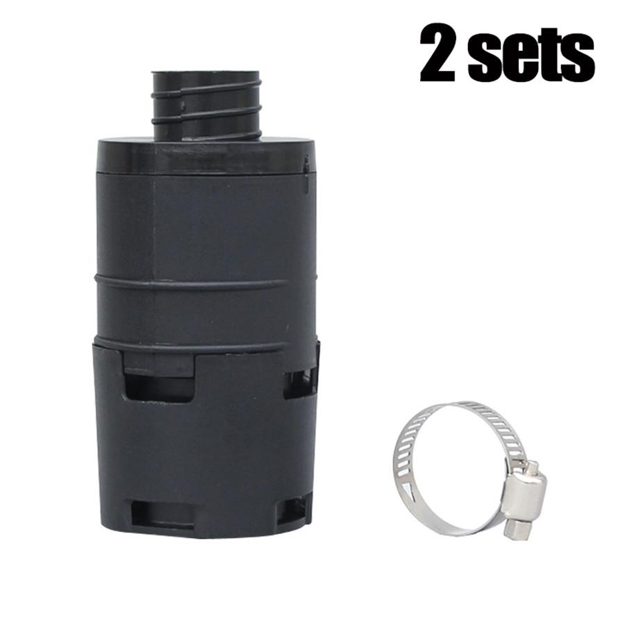 2×25mm Diesel Combustion Auto Heater Air Intake Filter Plastic Black for Webasto/for Eberspacher Auto Heater