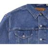 Levis X Ganni Однотонная джинсовая куртка на одной пуговице с воротником Женские куртки Синий 87489-0000