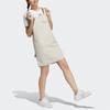Adidas Neo Casual Breathable Comfortable Strap Square Neck Fitted Sleeveless Dress Women Dresses Off-White H16284