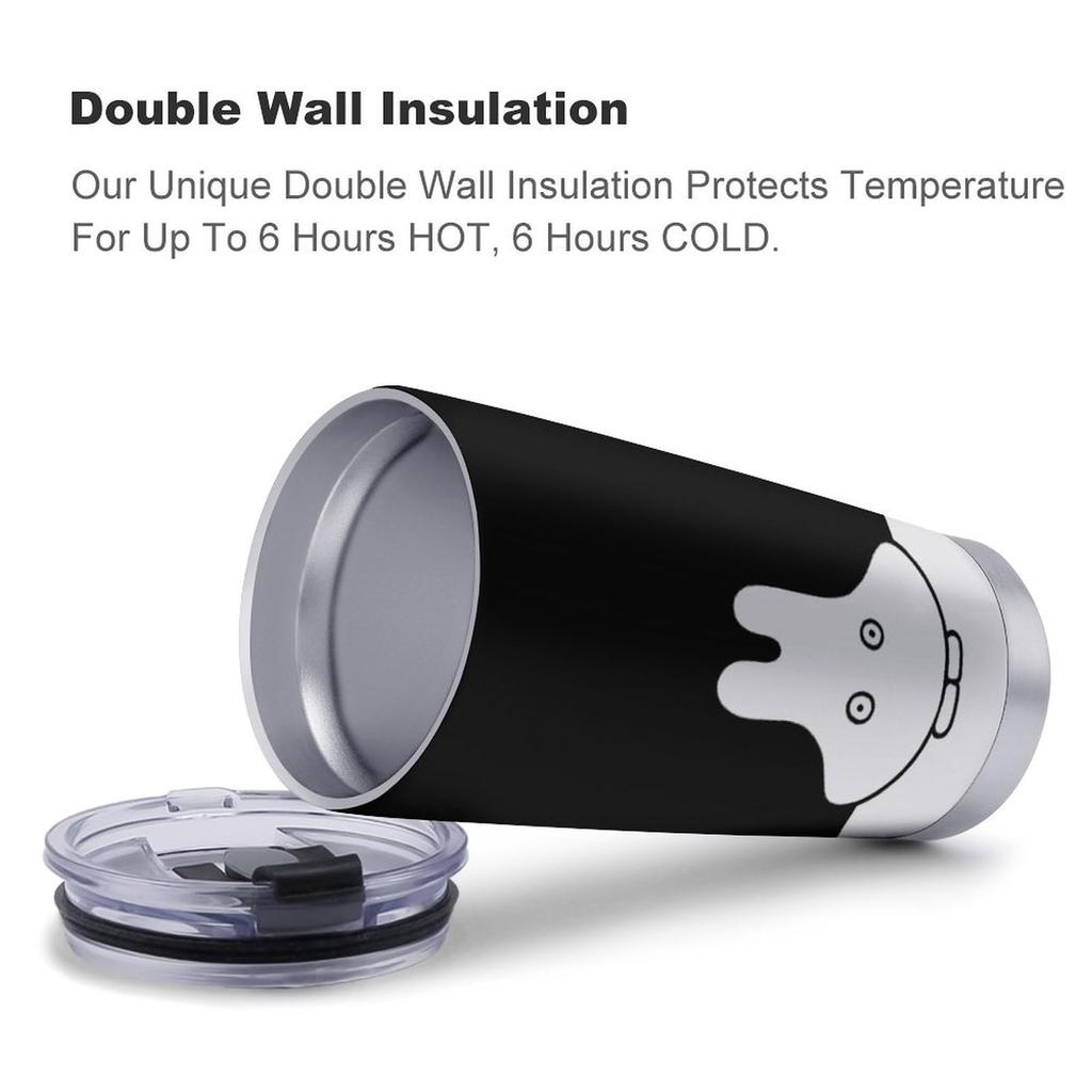 Miffy Кофе Магазин Удобств Вода Прямой Нержавеющая сталь с Милый 600 мл Тамблер, Кружка, Чашка, Чашка, Изолированный, Изолированный, Бутылка, Питьевой, Сталь, Крышка,