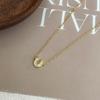 Позолоченное 18-каратным золотом ожерелье-подкова из стерлингового серебра S925 - Женская мини-изысканная цепочка на ключицу U-образной формы