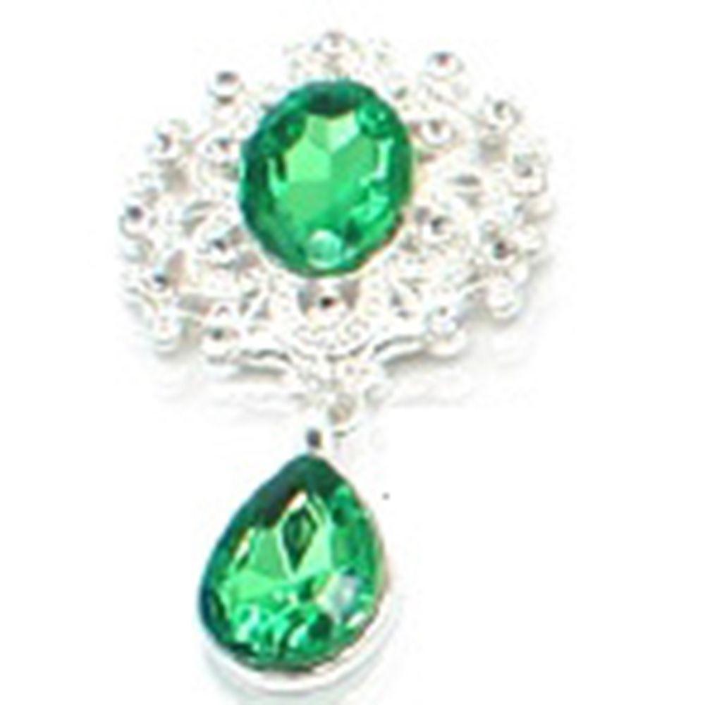 Faceplate Garment Decorative Water Droplets Sewing Button Alloy Rhinestone Pendant Scrapbooking