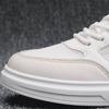 Summer Low-Cut Lightweight Breathable Men's Shoes with Hollow Mesh Leisure Fashion Sports White Board Shoes