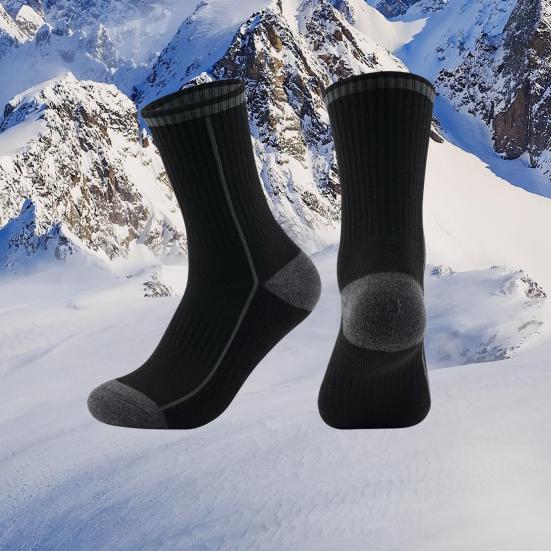 1 пара термальных лыжных носков для женщин и мужчин, очень теплые утепленные зимние носки для ботинок, влагоотводящие, быстросохнущие, средней длины носки