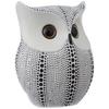 Современная стильная счастливая сова смола арт фигурка экспонат (белый), 13 х 6,5 см