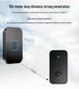 Wireless Doorbell Kit: One Transmitter, Two Long-Range Receivers, Waterproof, Smart Self-Powered, Ideal for Elderly Call.