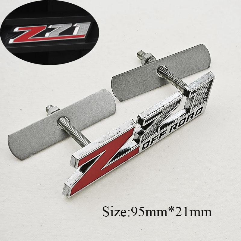 3D Metal Car Styling Logo Z71 Z71 OFF ROAD Trunk Badge Front Grille Emblem Sticker For Chevrolet Silverado Colorado Cheyenne