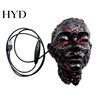Creative Magma Effect Night Light Gothic Resin Face LED Lamp, Cracked Glow Horror Table USB Crack Wall Powered Decor for Gaming Room Bar, Spooky