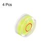 uxcell Round Bubble Level, 15x6mm, Mini Circular Bullseye Level for Leveling Cameras, Tripods, Telescopes, Workshop Turntables, and Picture Frames, Ye