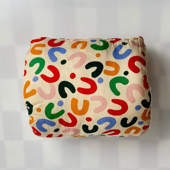 Baby Nursing Arm Breastfeeding Pillow Soft Breathable Fabric Machine Washable Non-Fading Cartoon Print Cozy Cradle Arm Pillow