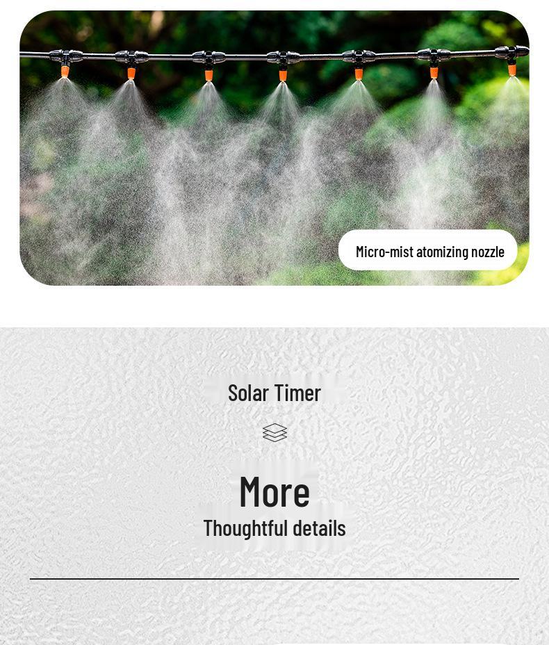 Solar-Powered Automatic Flower Watering Timer System