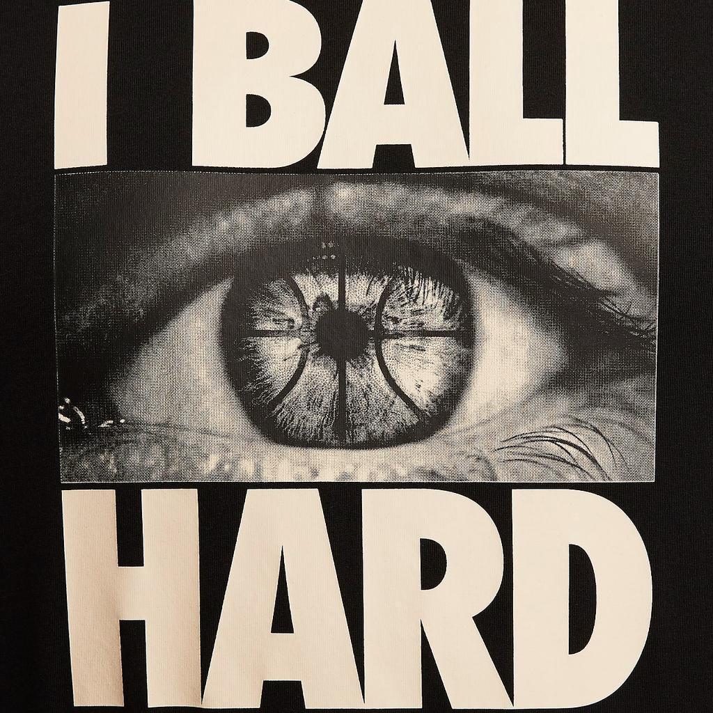 Nike Футболка с коротким рукавом и надписью Dri-FIT для баскетбола, черная, FJ2349-010