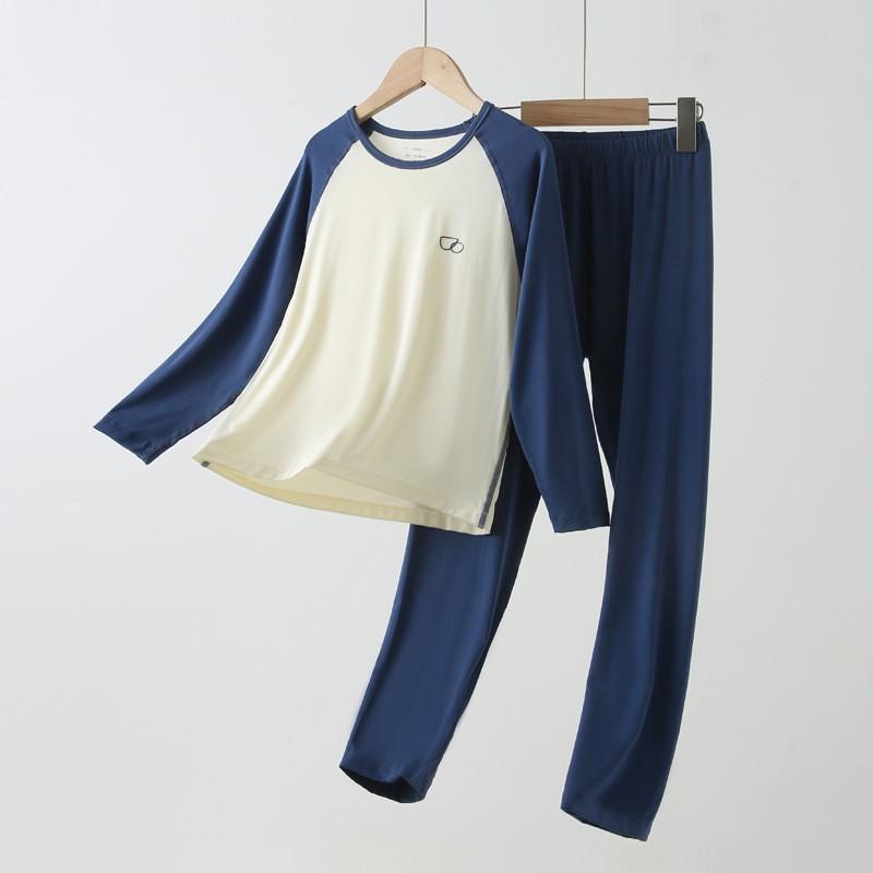 Kids Modal Pajama Set Long Sleeve Top Pants A Class Homewear Boys Girls